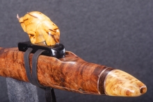 Tasmanian Blackwood Burl Native American Flute, Minor, Low F-4, #Q14F (3)